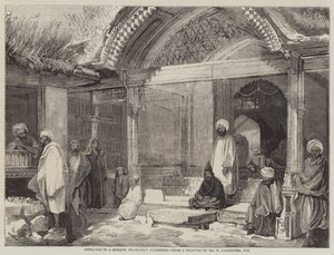 Ingang van een moskee, Islamabad, Kasjmir door William Carpenter